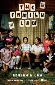 A book cover for The Family Law by Benjamin Law