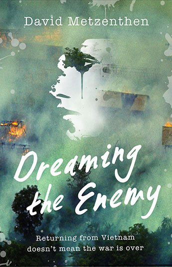 A book cover for Dreaming the Enemy by David Metzenthen