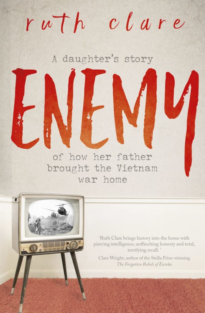 A book cover for Enemy by Ruth Clare